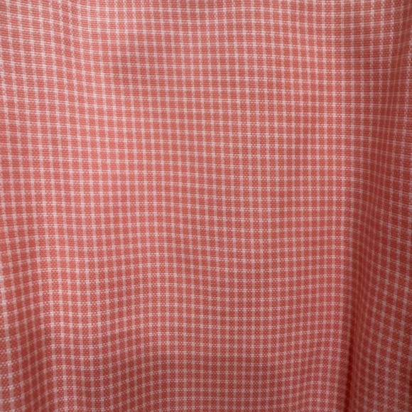 Mens Jos. A. Bank XL Coral orange plaid checkered suit button down long sleeve - Picture 4 of 4